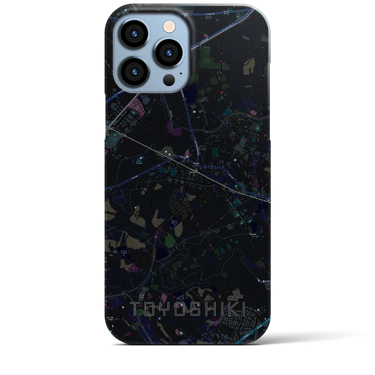 【豊四季(千葉県)】地図柄iPhoneケース(バックカバータイプ)