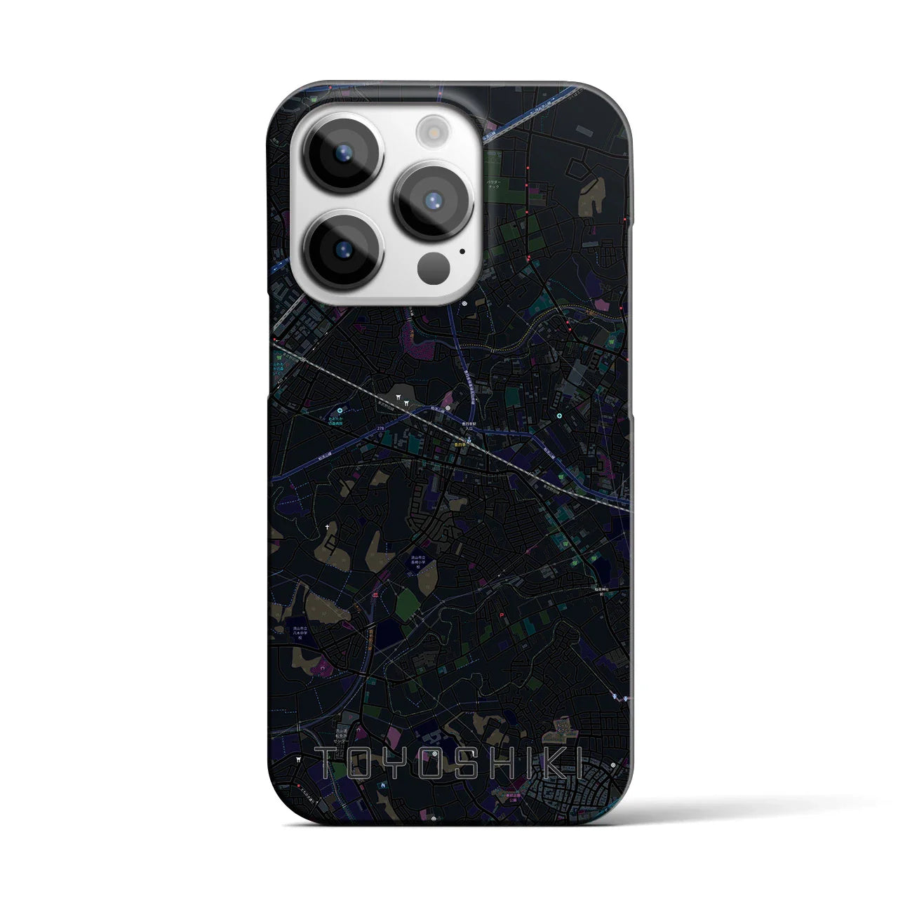 【豊四季(千葉県)】地図柄iPhoneケース(バックカバータイプ)