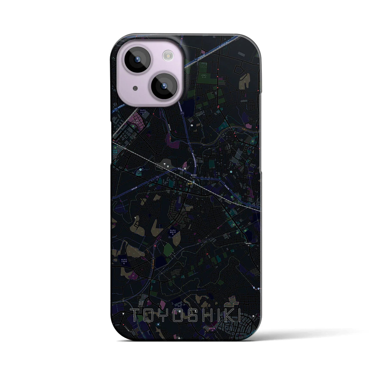 【豊四季(千葉県)】地図柄iPhoneケース(バックカバータイプ)
