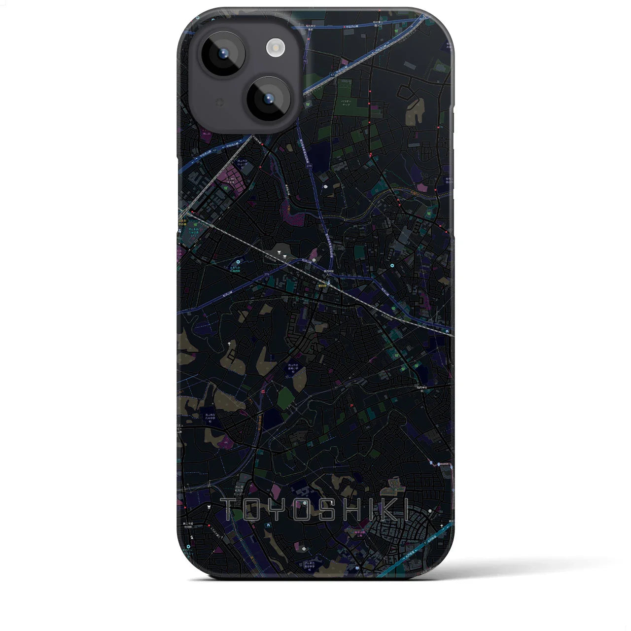 【豊四季(千葉県)】地図柄iPhoneケース(バックカバータイプ)