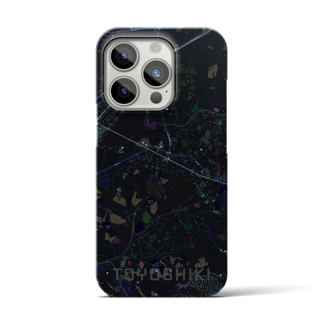 【豊四季(千葉県)】地図柄iPhoneケース(バックカバータイプ)