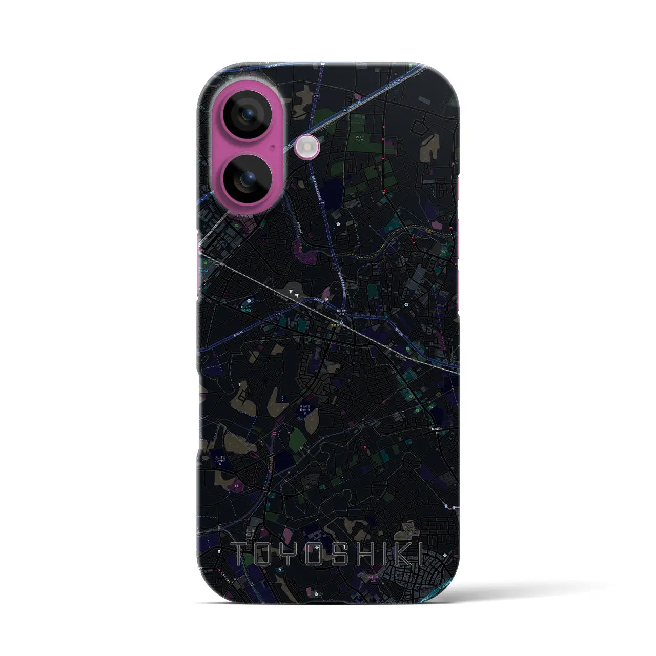 【豊四季(千葉県)】地図柄iPhoneケース(バックカバータイプ)