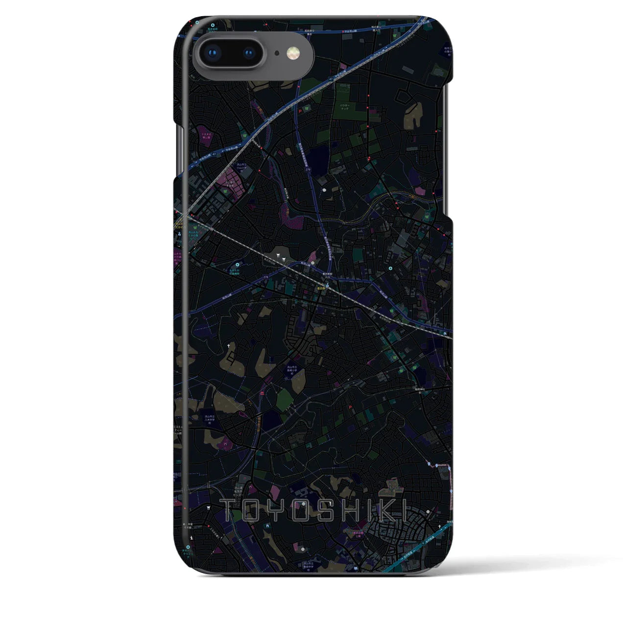 【豊四季(千葉県)】地図柄iPhoneケース(バックカバータイプ)