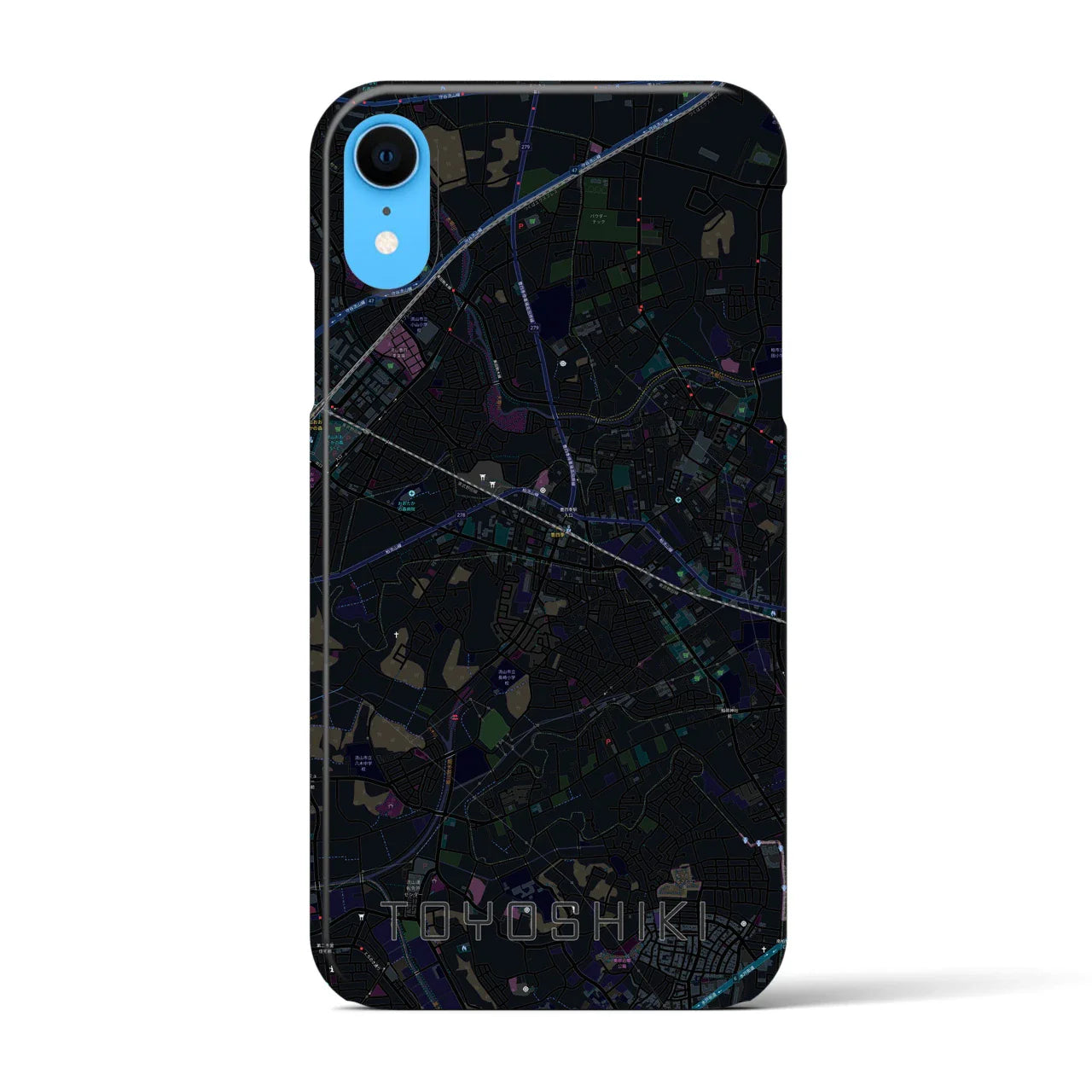 【豊四季(千葉県)】地図柄iPhoneケース(バックカバータイプ)