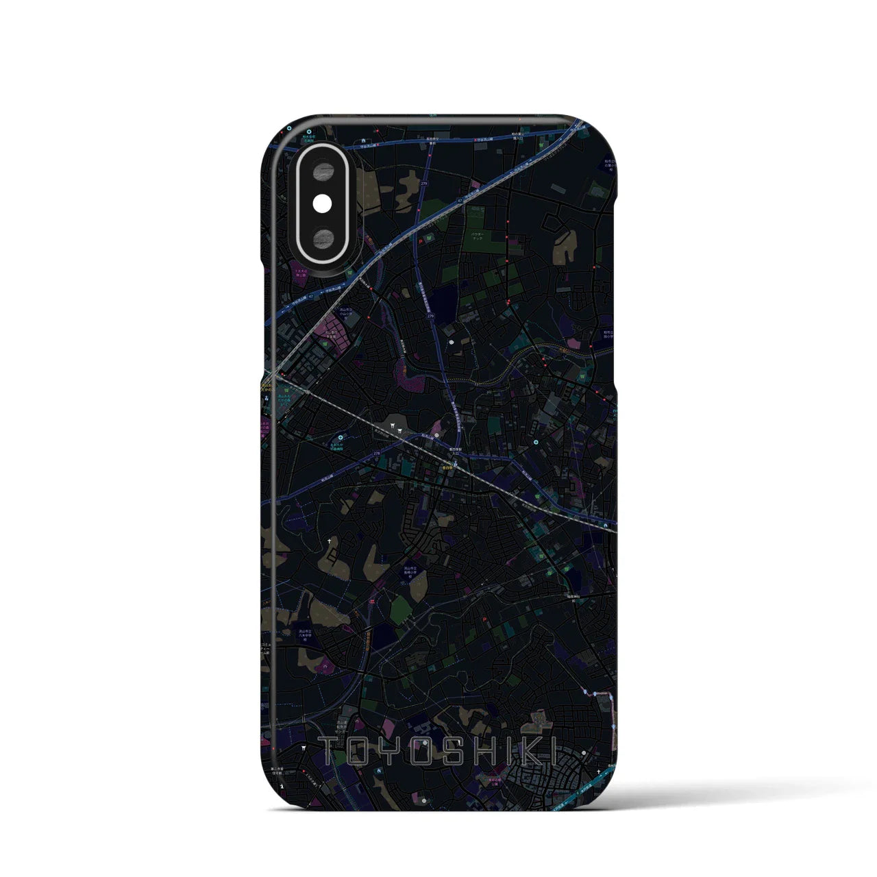【豊四季(千葉県)】地図柄iPhoneケース(バックカバータイプ)