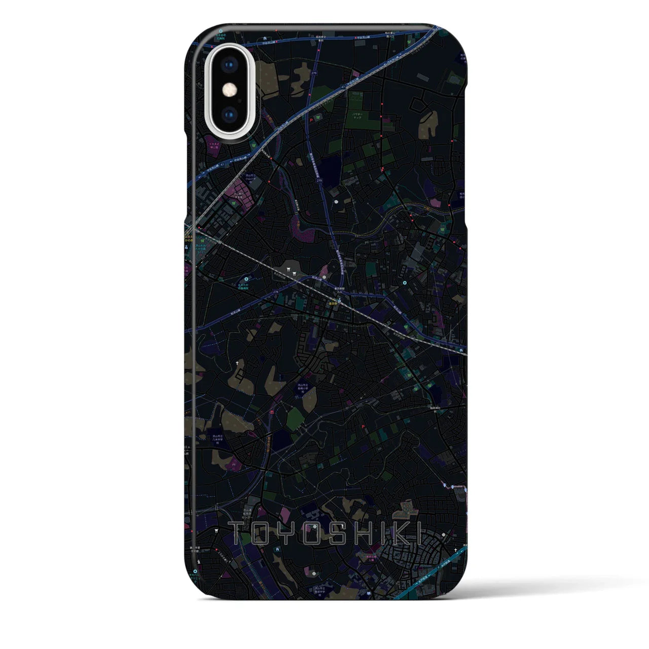 【豊四季(千葉県)】地図柄iPhoneケース(バックカバータイプ)