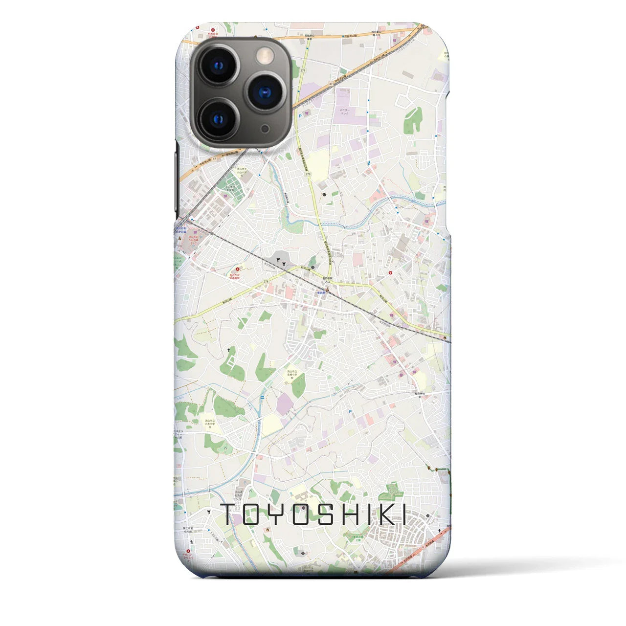 【豊四季(千葉県)】地図柄iPhoneケース(バックカバータイプ)
