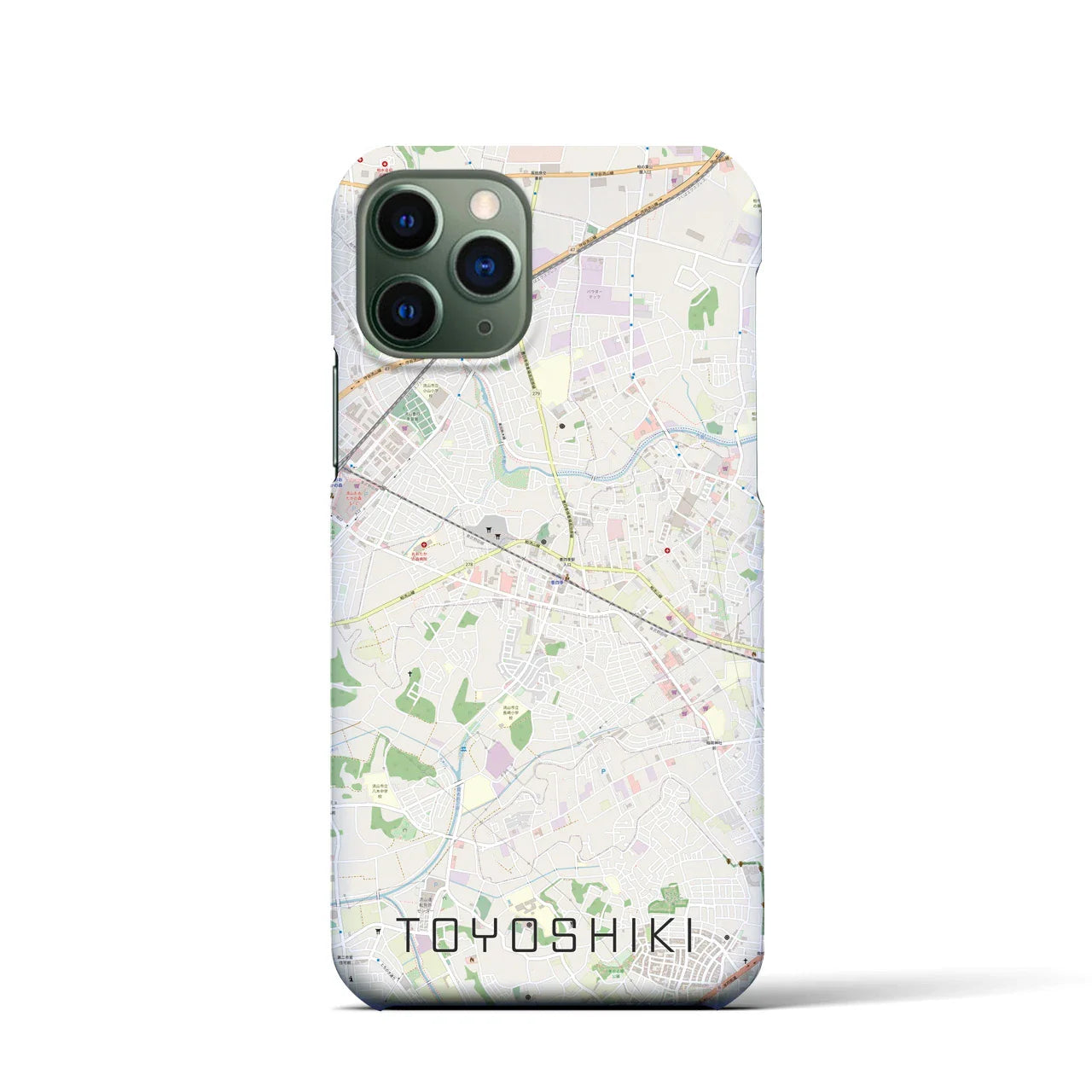 【豊四季(千葉県)】地図柄iPhoneケース(バックカバータイプ)