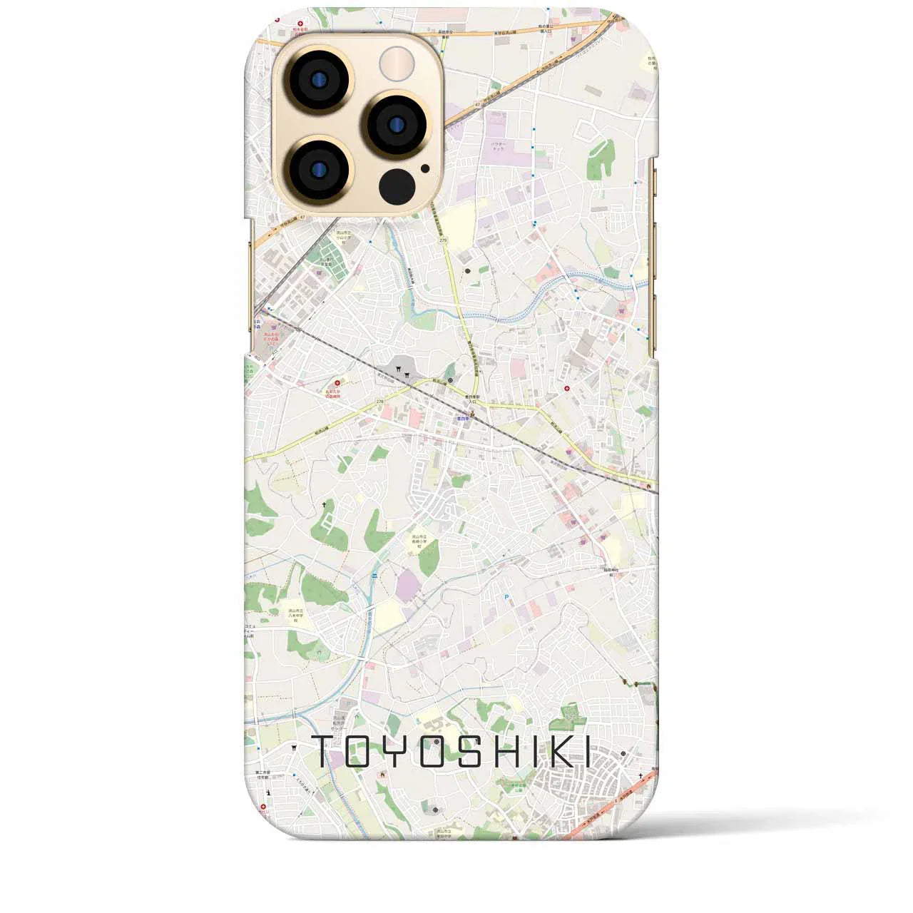 【豊四季(千葉県)】地図柄iPhoneケース(バックカバータイプ)