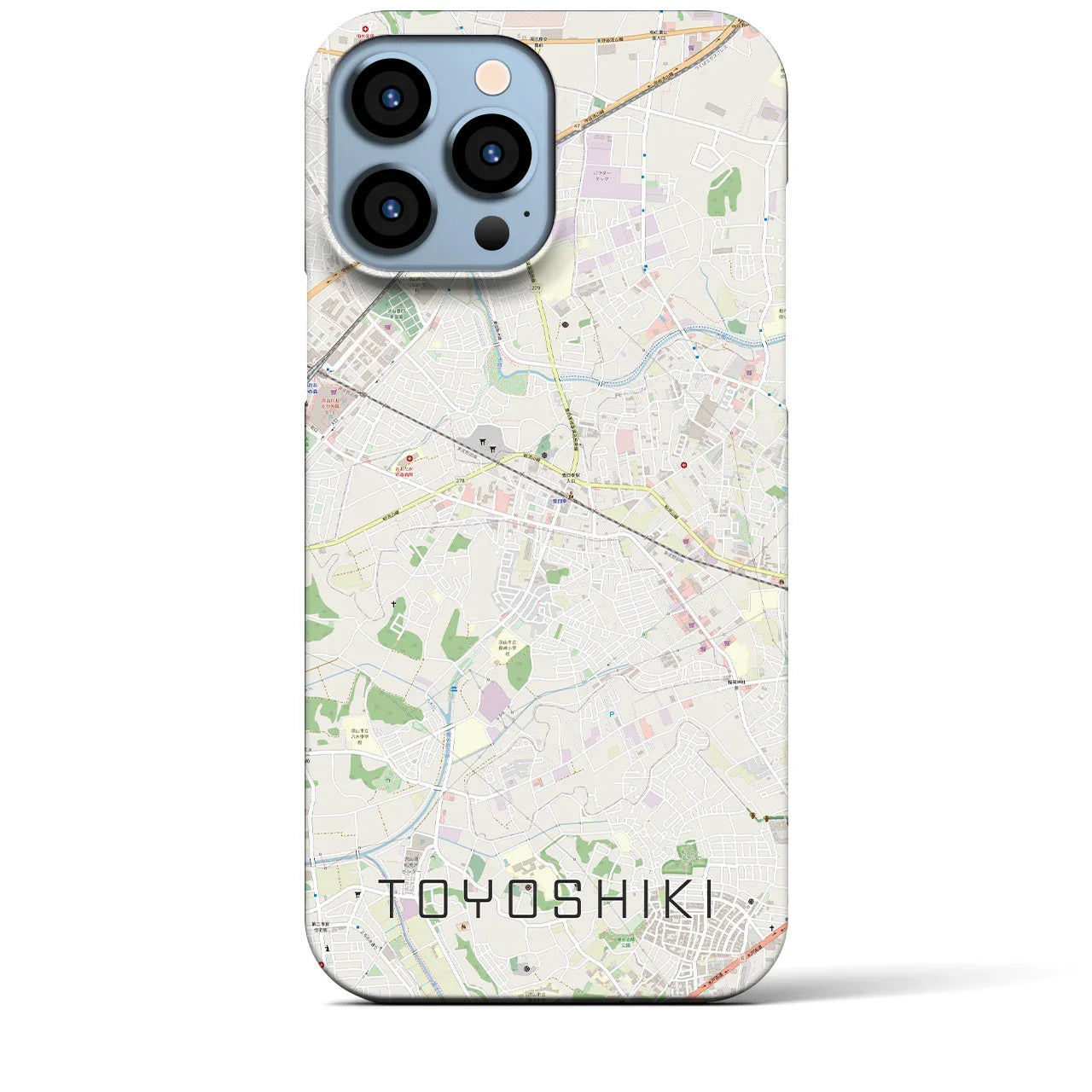 【豊四季(千葉県)】地図柄iPhoneケース(バックカバータイプ)