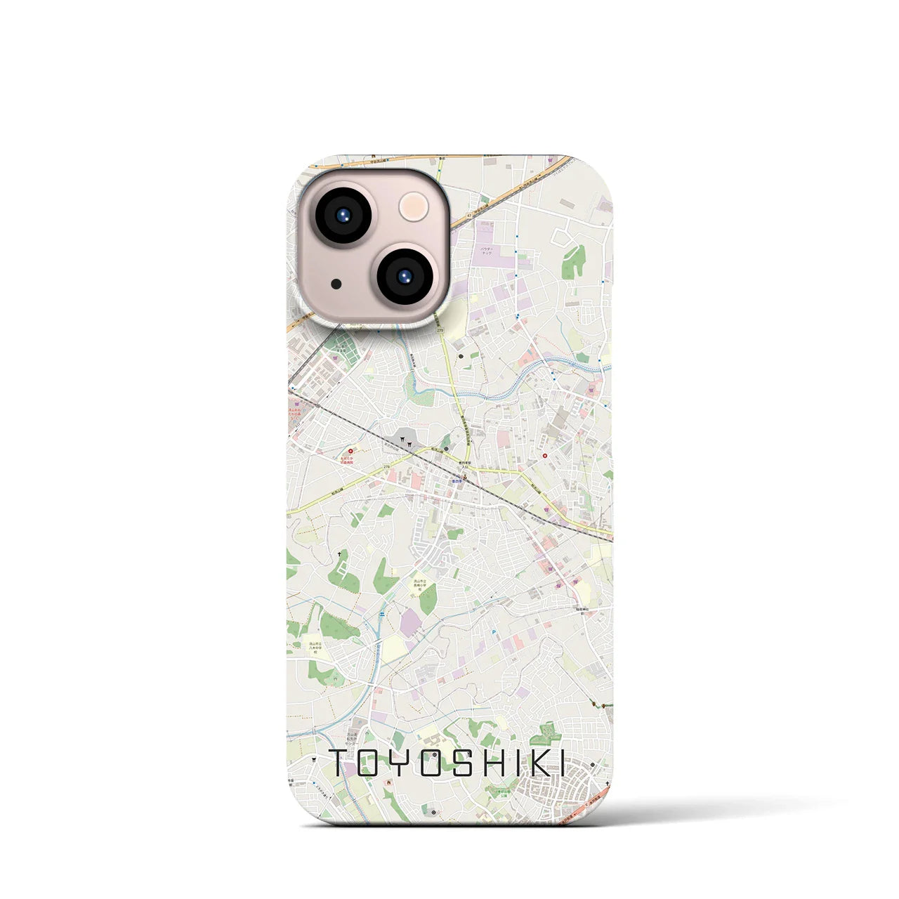 【豊四季(千葉県)】地図柄iPhoneケース(バックカバータイプ)