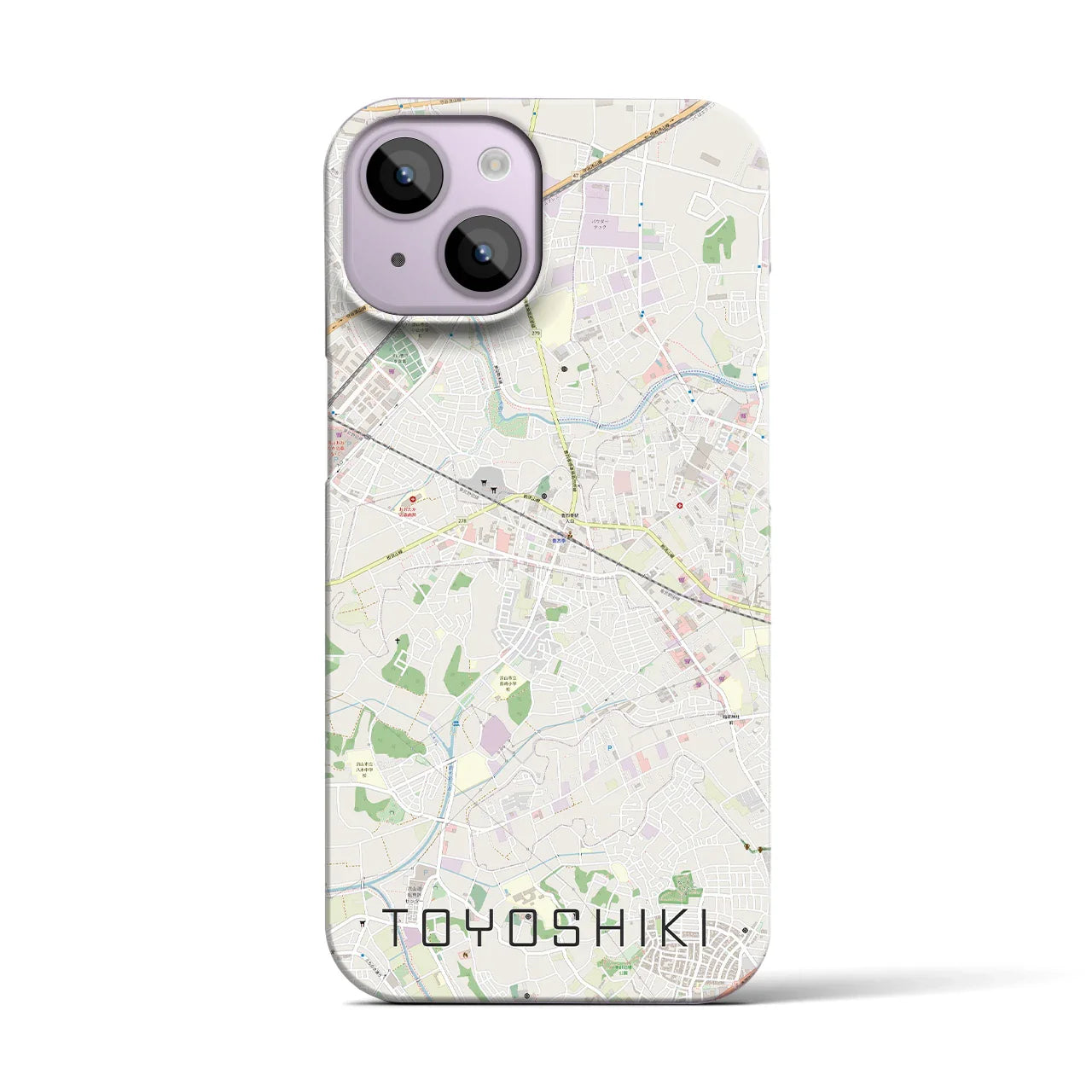 【豊四季(千葉県)】地図柄iPhoneケース(バックカバータイプ)