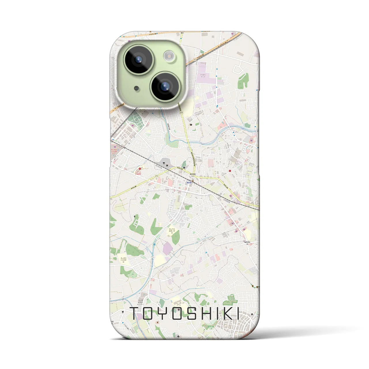 【豊四季(千葉県)】地図柄iPhoneケース(バックカバータイプ)