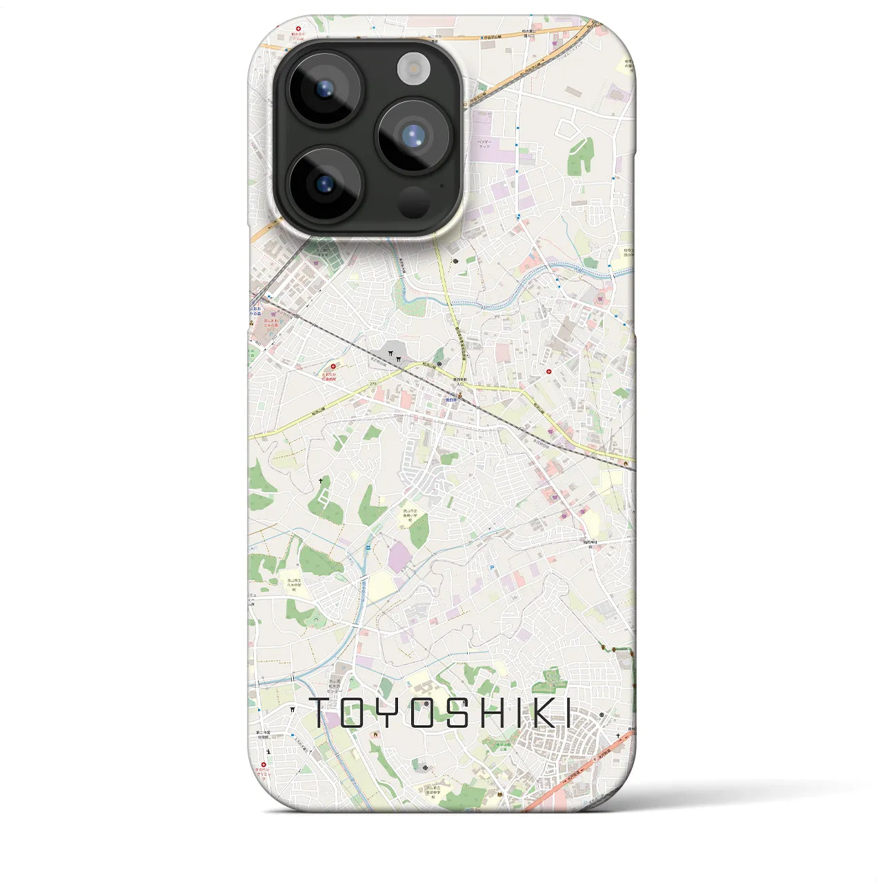 【豊四季(千葉県)】地図柄iPhoneケース(バックカバータイプ)