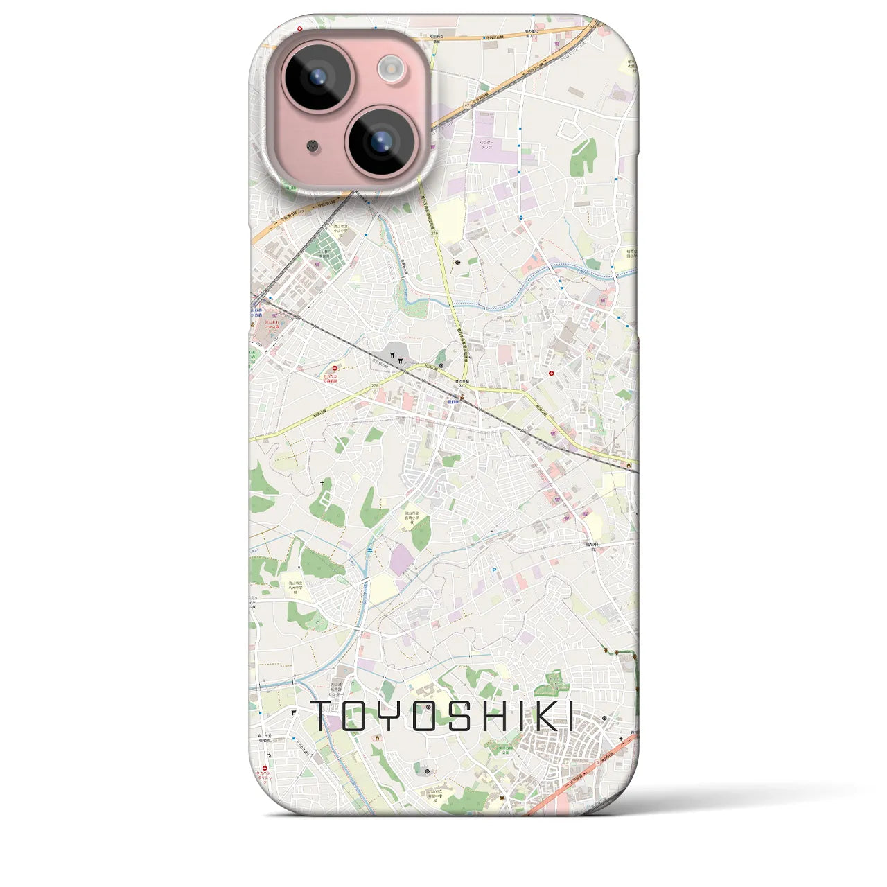 【豊四季(千葉県)】地図柄iPhoneケース(バックカバータイプ)