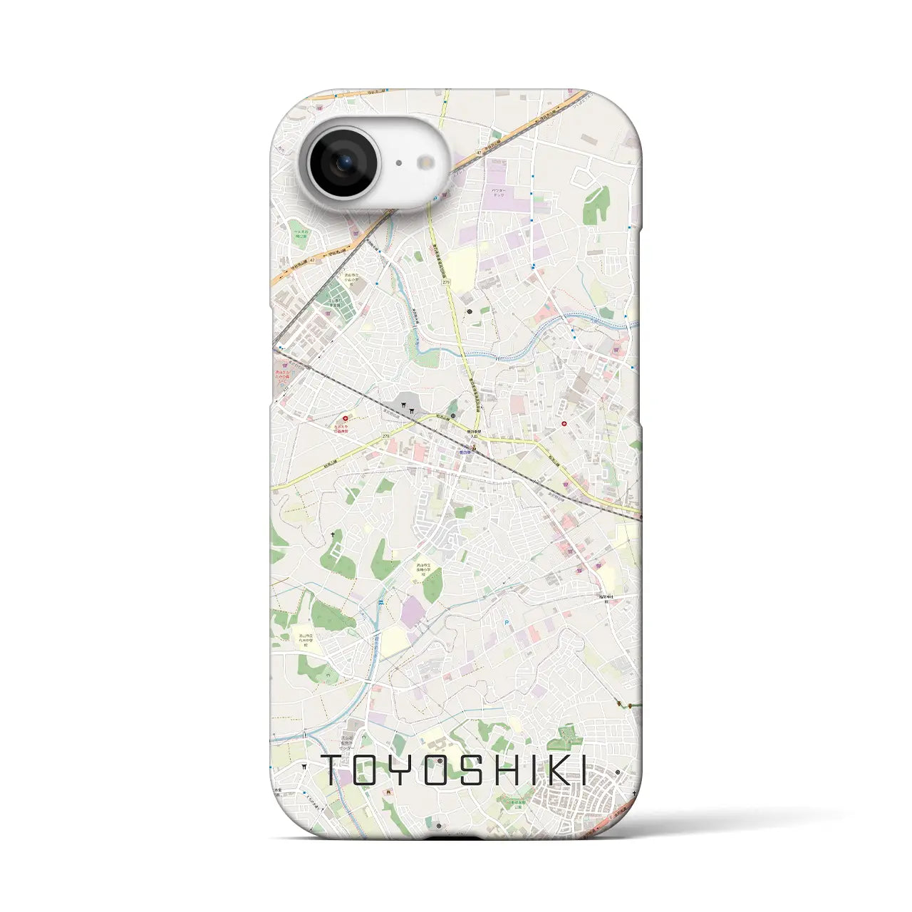 【豊四季(千葉県)】地図柄iPhoneケース(バックカバータイプ)