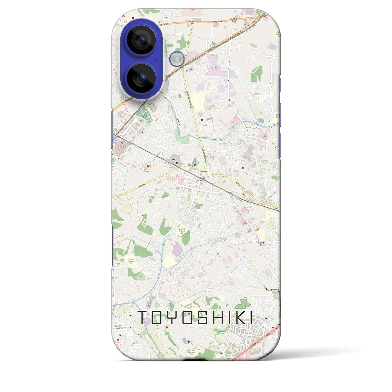 【豊四季(千葉県)】地図柄iPhoneケース(バックカバータイプ)ナチュラル・iPhone 16 Pro Max 用