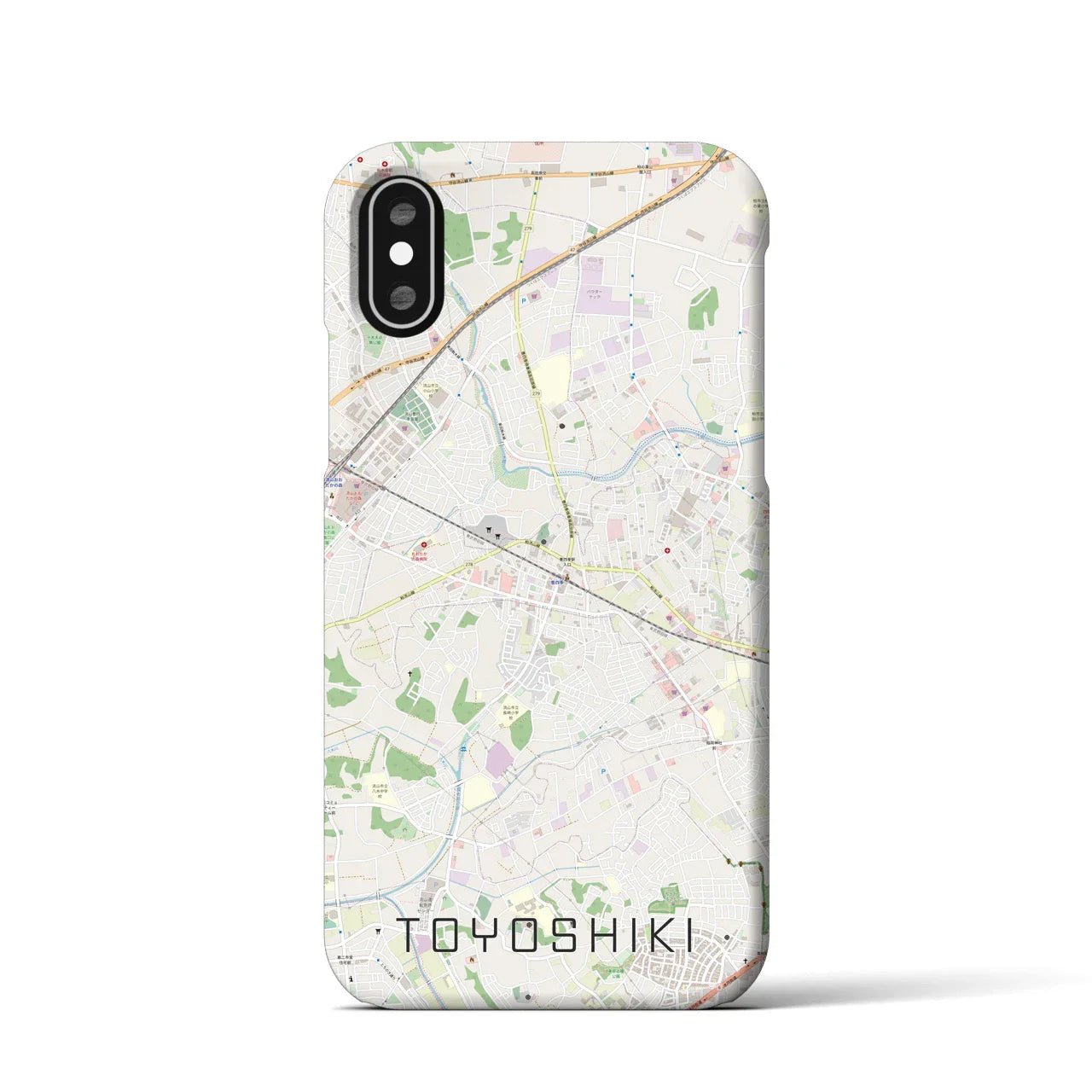 【豊四季(千葉県)】地図柄iPhoneケース(バックカバータイプ)