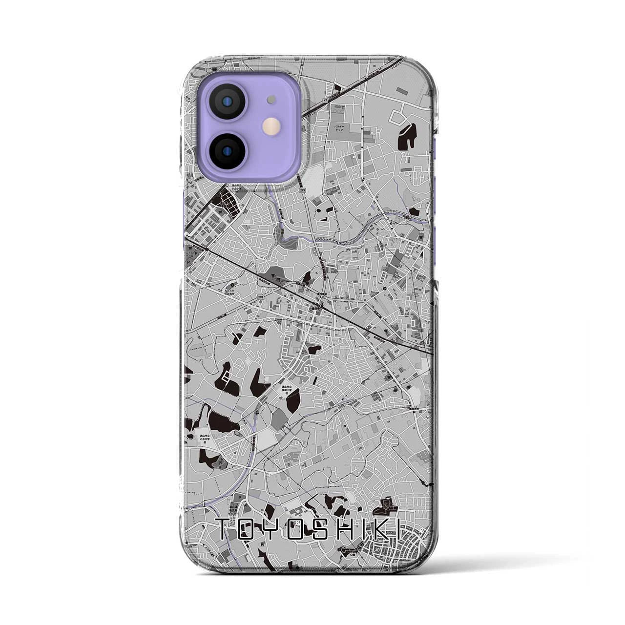 【豊四季(千葉県)】地図柄iPhoneケース(クリアタイプ)