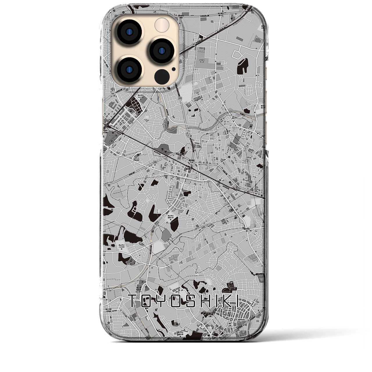 【豊四季(千葉県)】地図柄iPhoneケース(クリアタイプ)