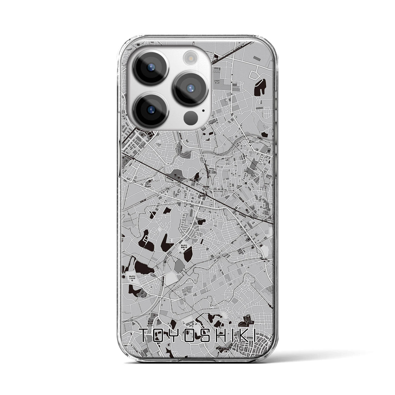 【豊四季(千葉県)】地図柄iPhoneケース(クリアタイプ)