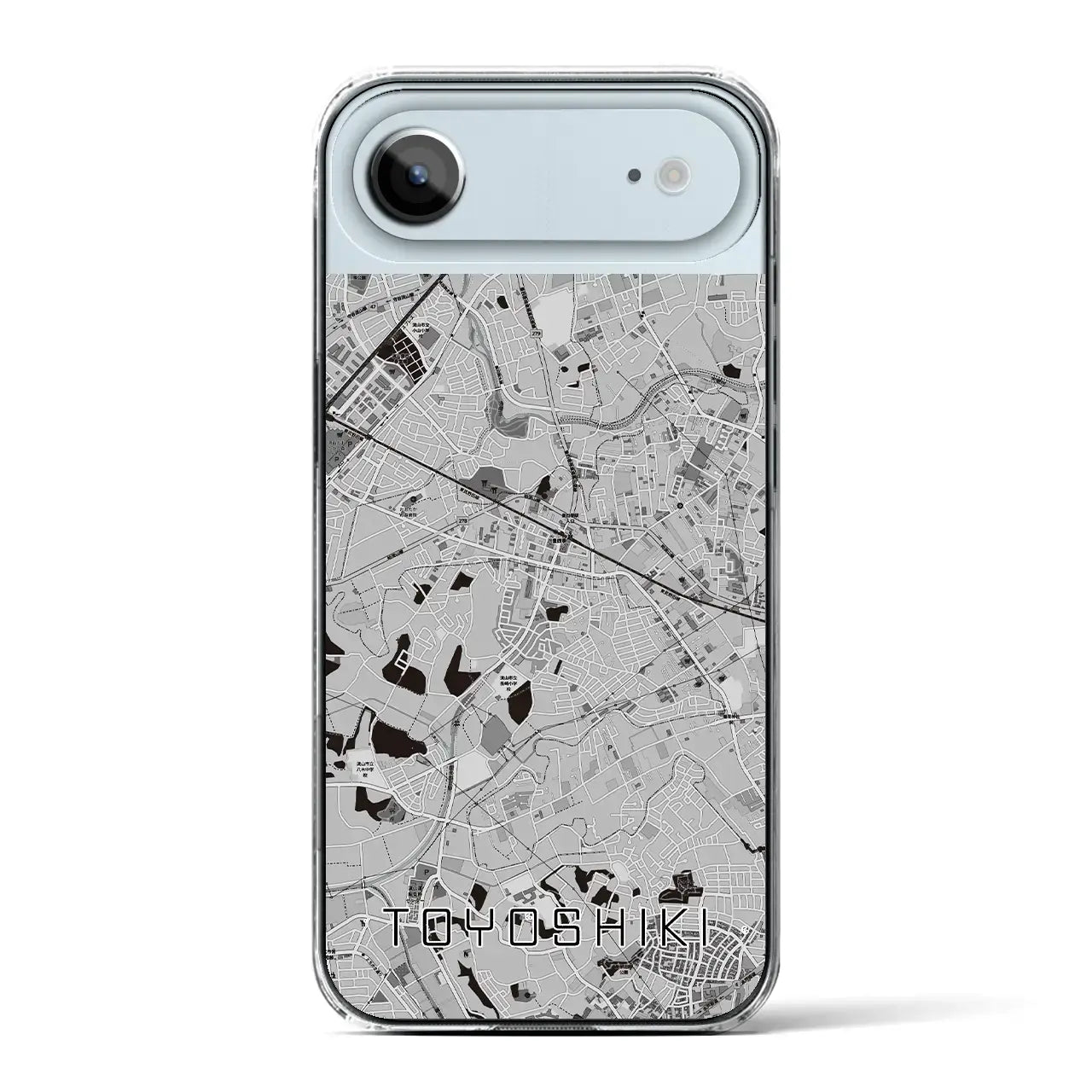 【豊四季(千葉県)】地図柄iPhoneケース(クリアタイプ)