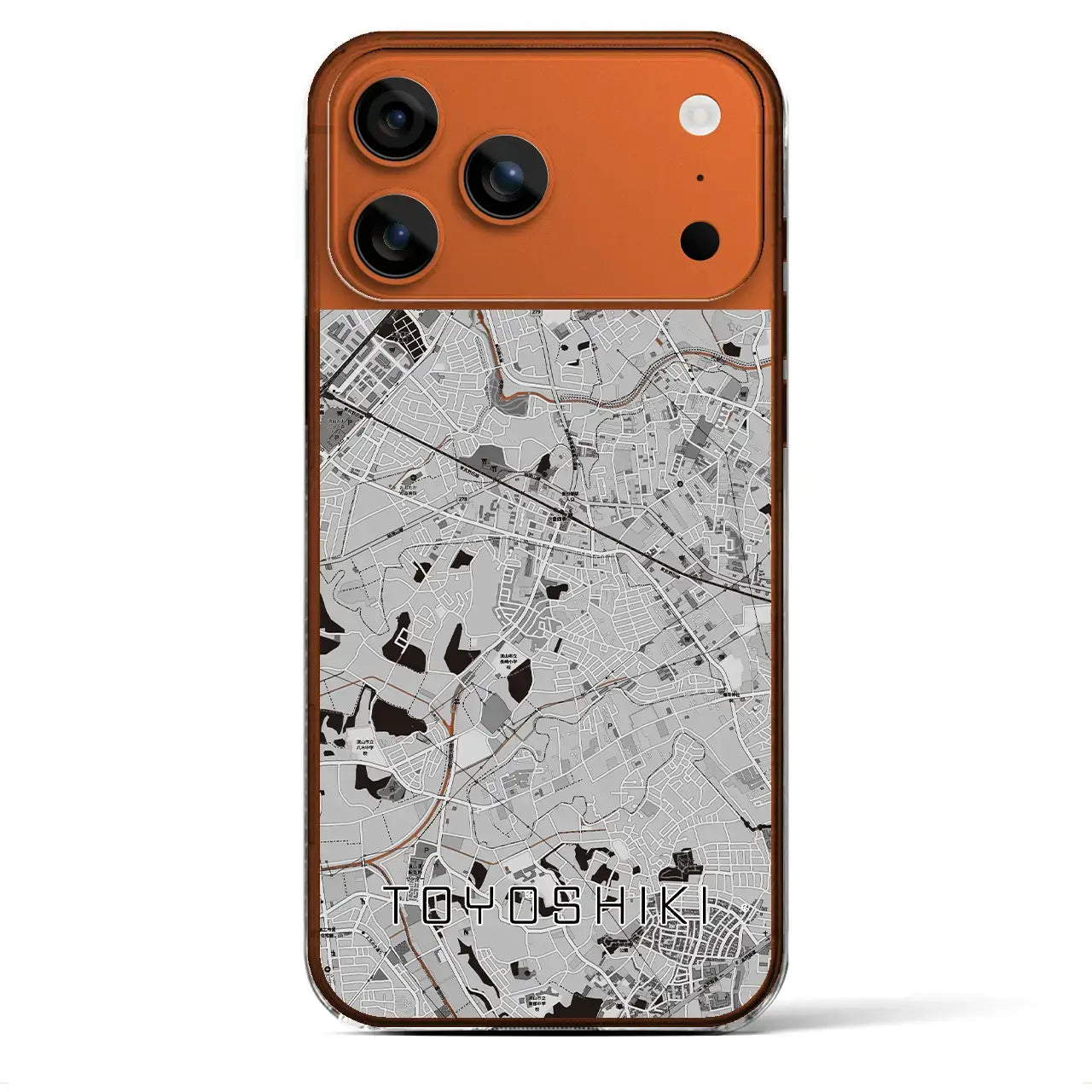 【豊四季(千葉県)】地図柄iPhoneケース(クリアタイプ)