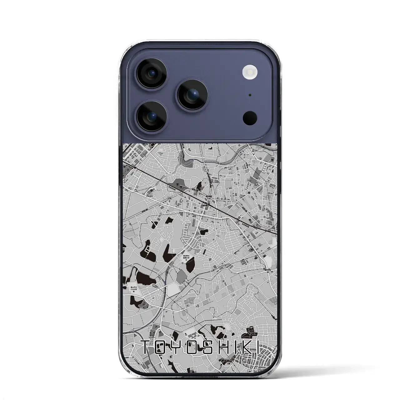 【豊四季(千葉県)】地図柄iPhoneケース(クリアタイプ)