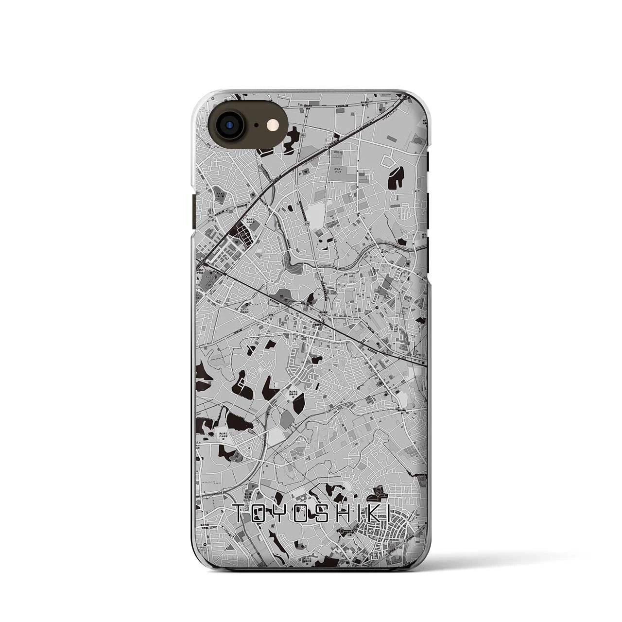 【豊四季(千葉県)】地図柄iPhoneケース(クリアタイプ)