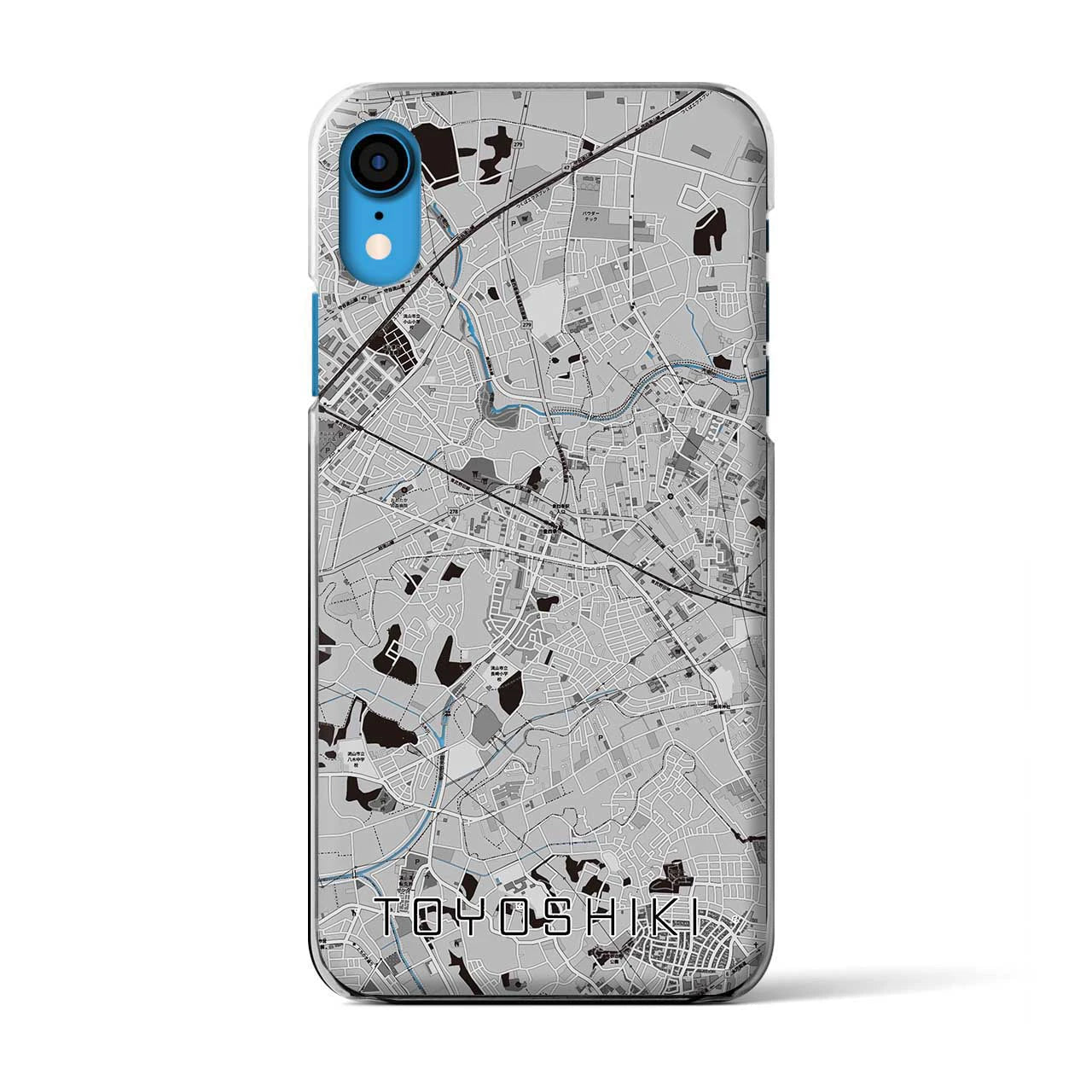 【豊四季(千葉県)】地図柄iPhoneケース(クリアタイプ)