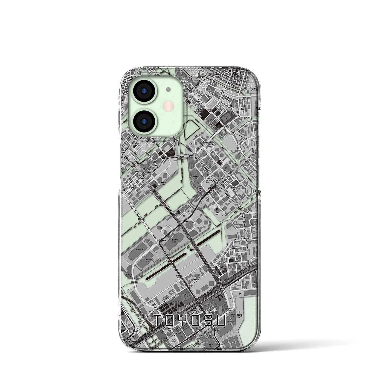 【豊洲(東京都)】地図柄iPhoneケース(クリアタイプ)