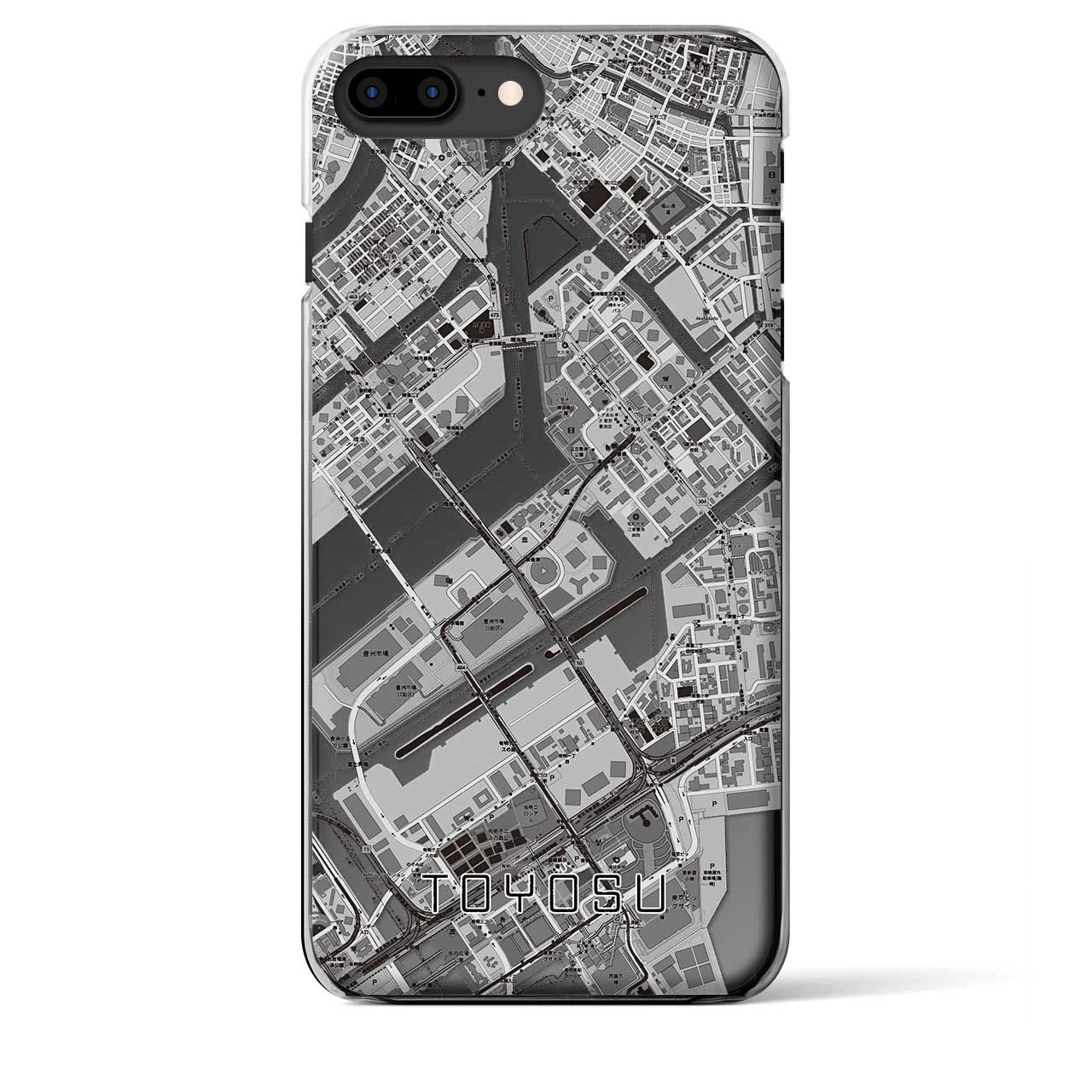 【豊洲(東京都)】地図柄iPhoneケース(クリアタイプ)