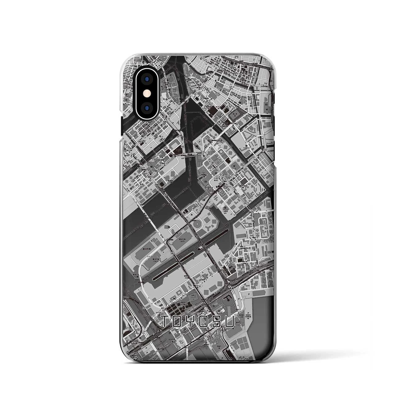 【豊洲(東京都)】地図柄iPhoneケース(クリアタイプ)