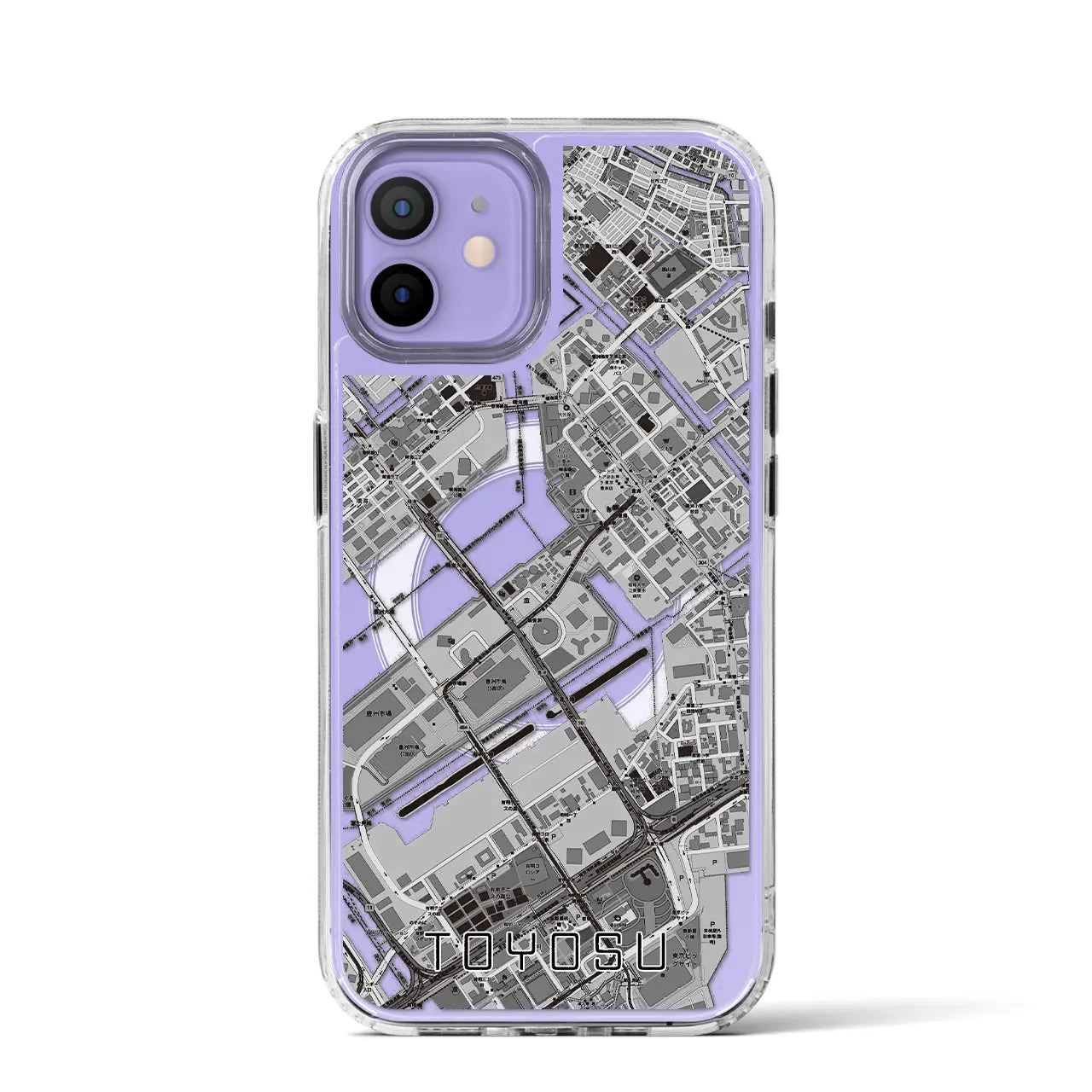 【豊洲(東京都)】地図柄iPhoneケース(MagSafeタイプ)
