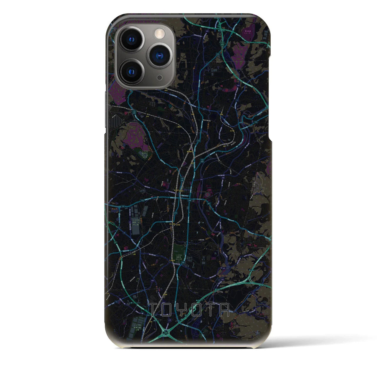 【豊田(愛知県)】地図柄iPhoneケース(バックカバータイプ)