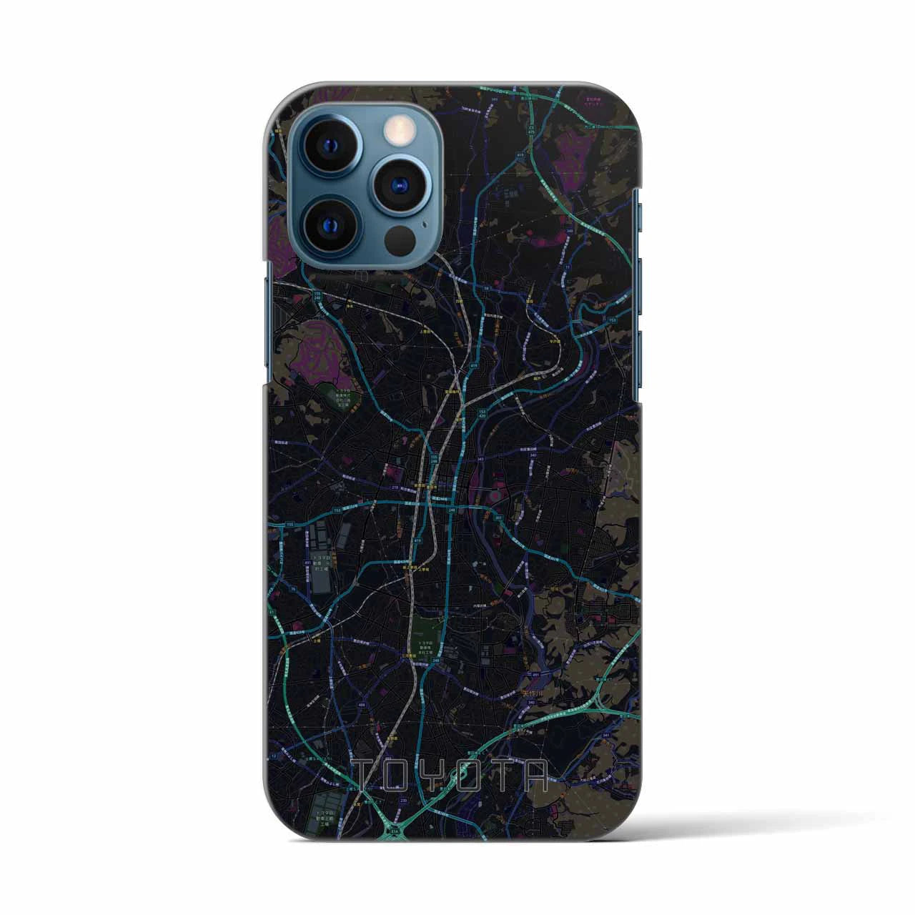 【豊田(愛知県)】地図柄iPhoneケース(バックカバータイプ)