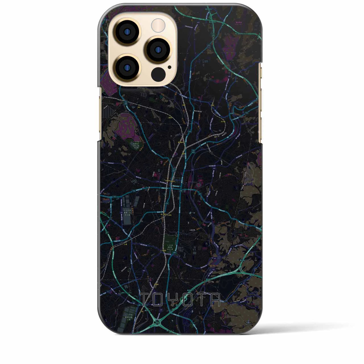 【豊田(愛知県)】地図柄iPhoneケース(バックカバータイプ)