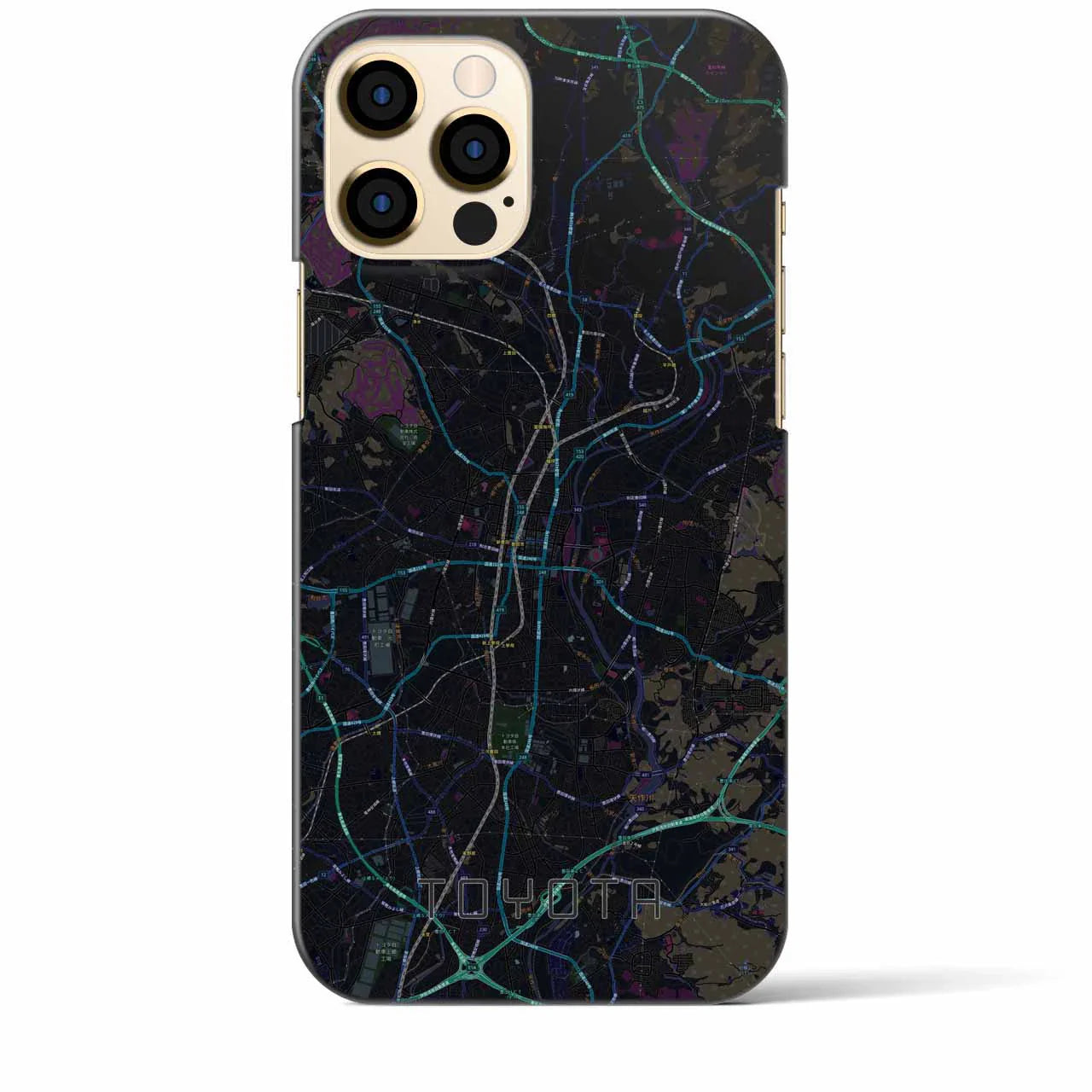 【豊田(愛知県)】地図柄iPhoneケース(バックカバータイプ)