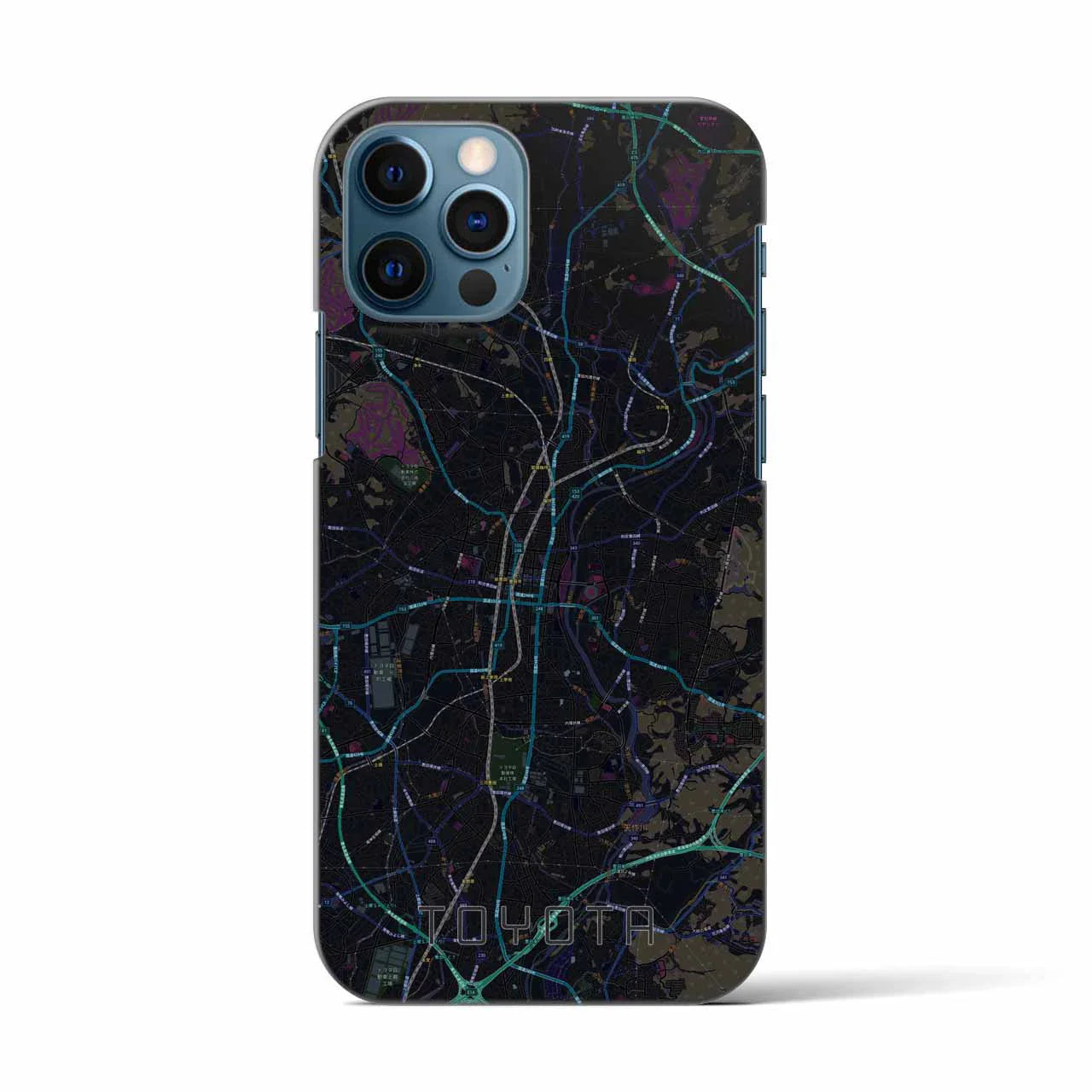 【豊田(愛知県)】地図柄iPhoneケース(バックカバータイプ)