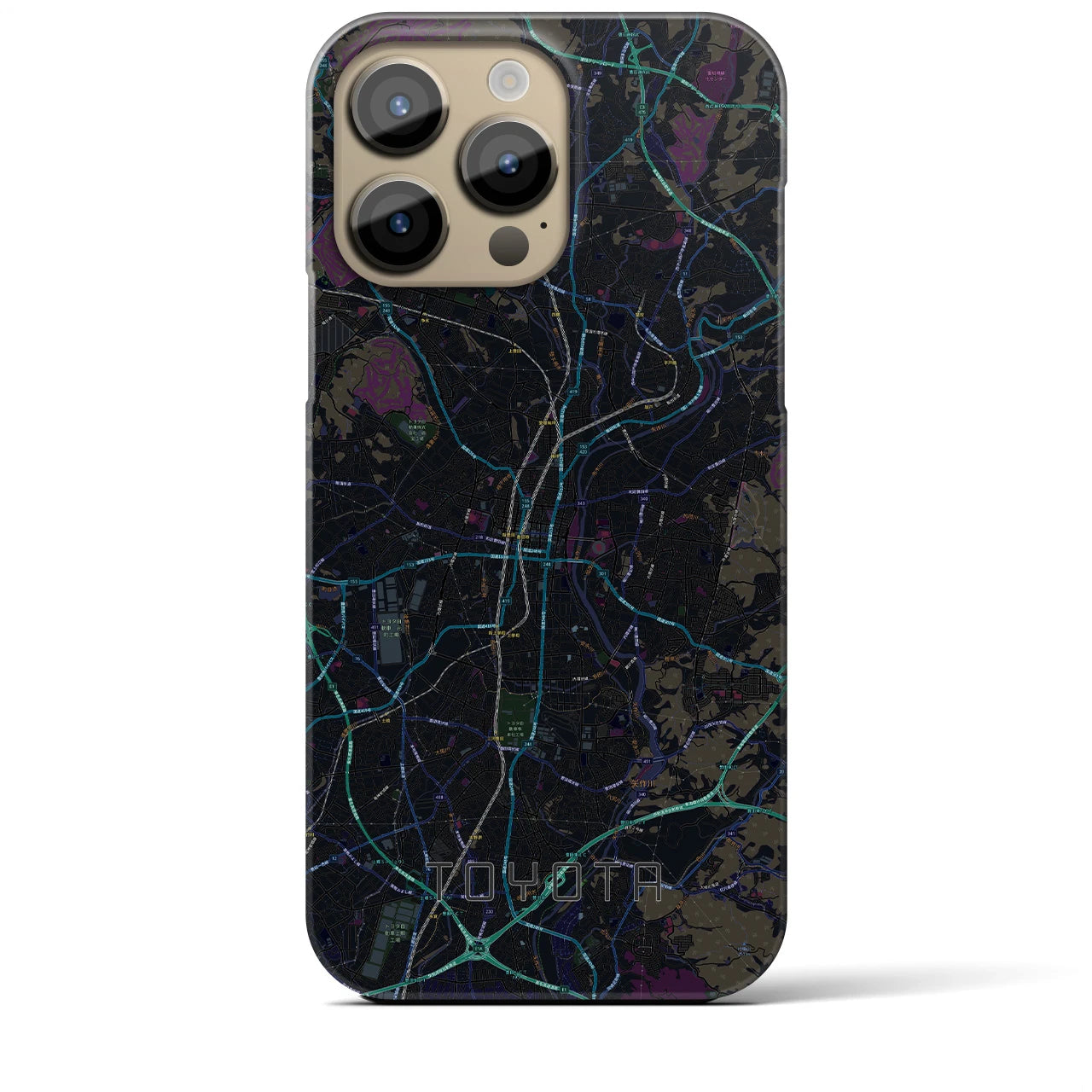 【豊田(愛知県)】地図柄iPhoneケース(バックカバータイプ)