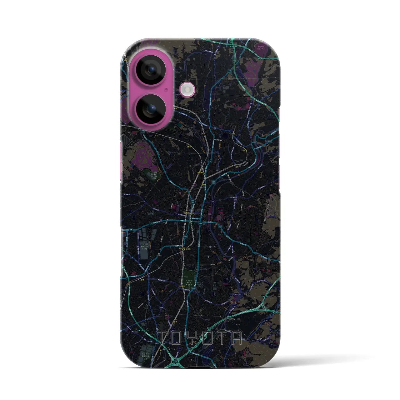 【豊田(愛知県)】地図柄iPhoneケース(バックカバータイプ)