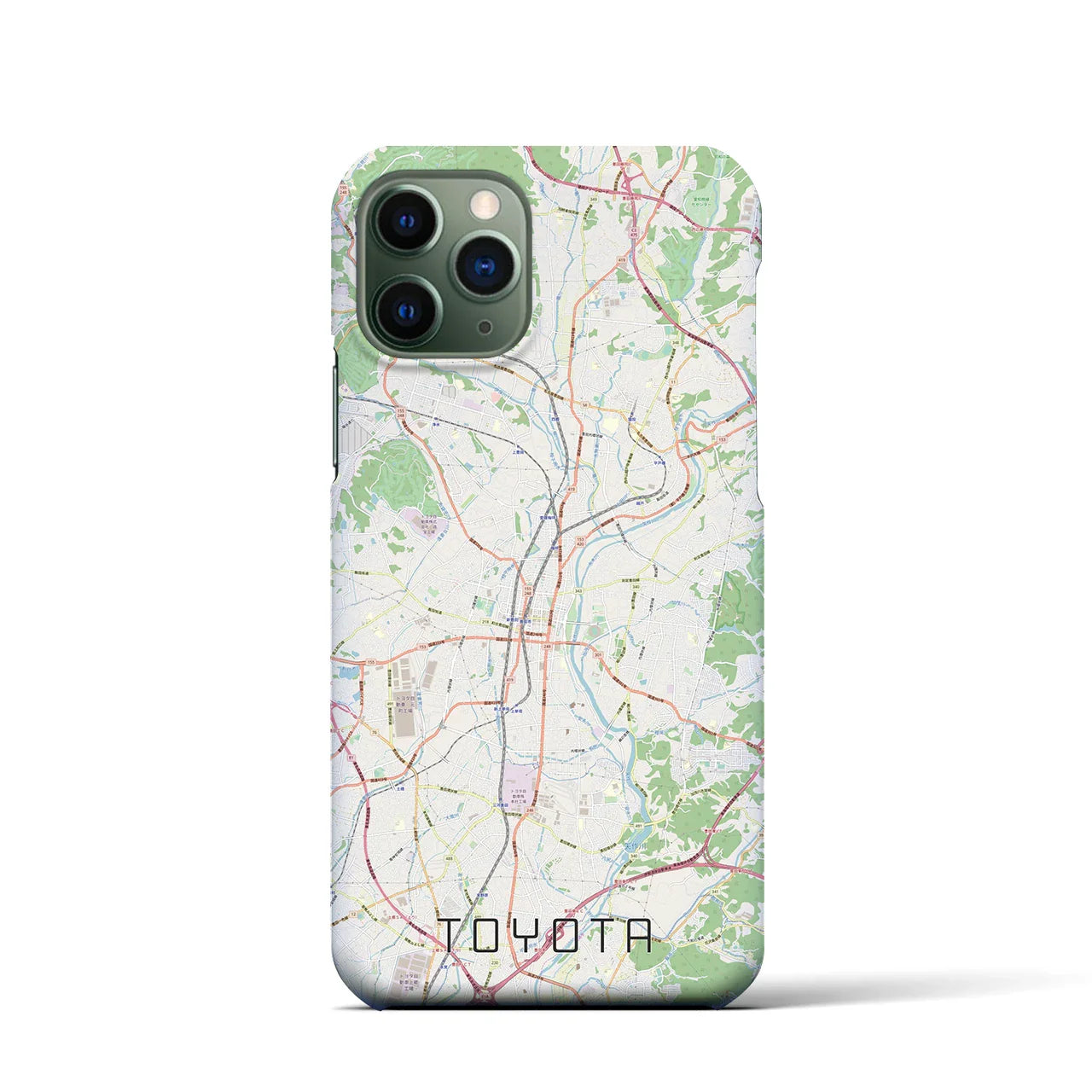【豊田(愛知県)】地図柄iPhoneケース(バックカバータイプ)