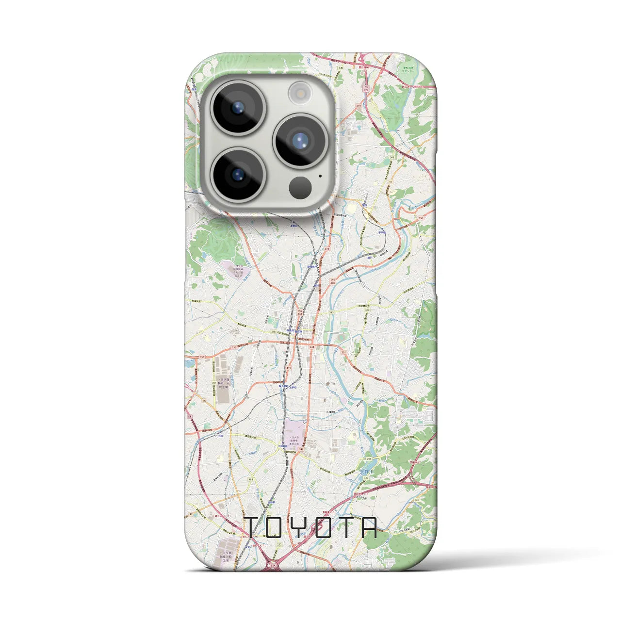 【豊田(愛知県)】地図柄iPhoneケース(バックカバータイプ)