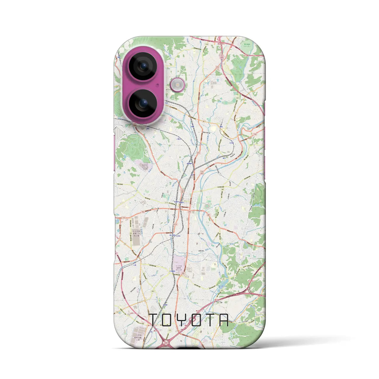 【豊田(愛知県)】地図柄iPhoneケース(バックカバータイプ)