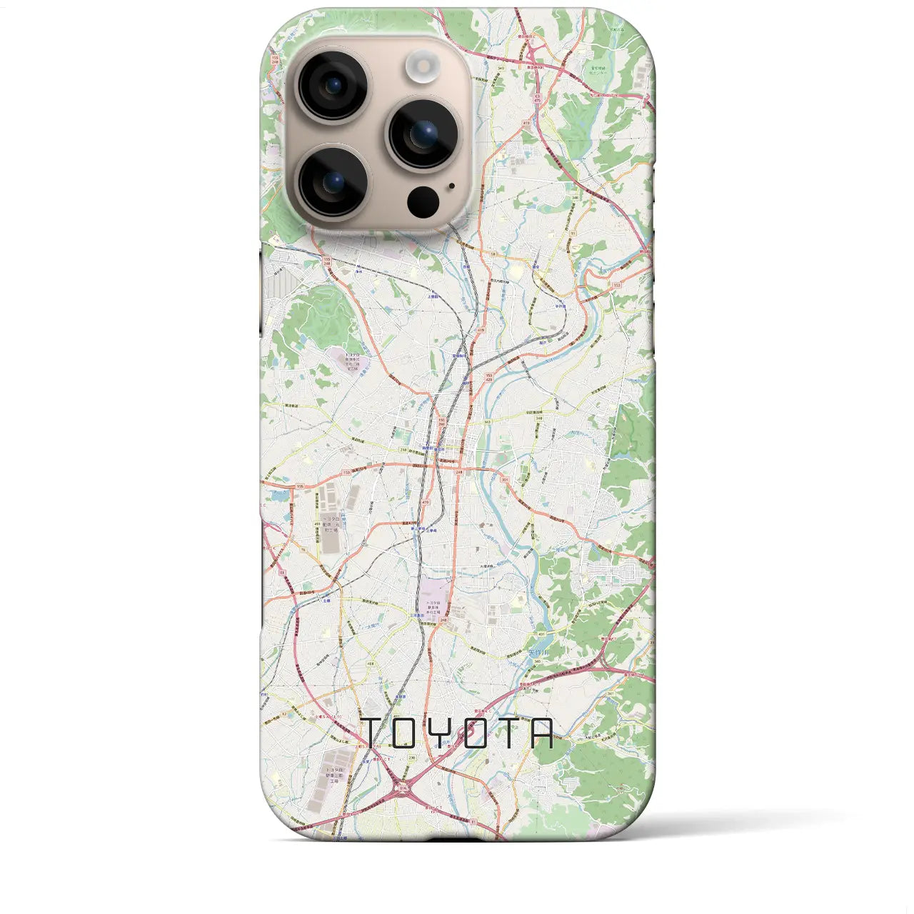 【豊田(愛知県)】地図柄iPhoneケース(バックカバータイプ)