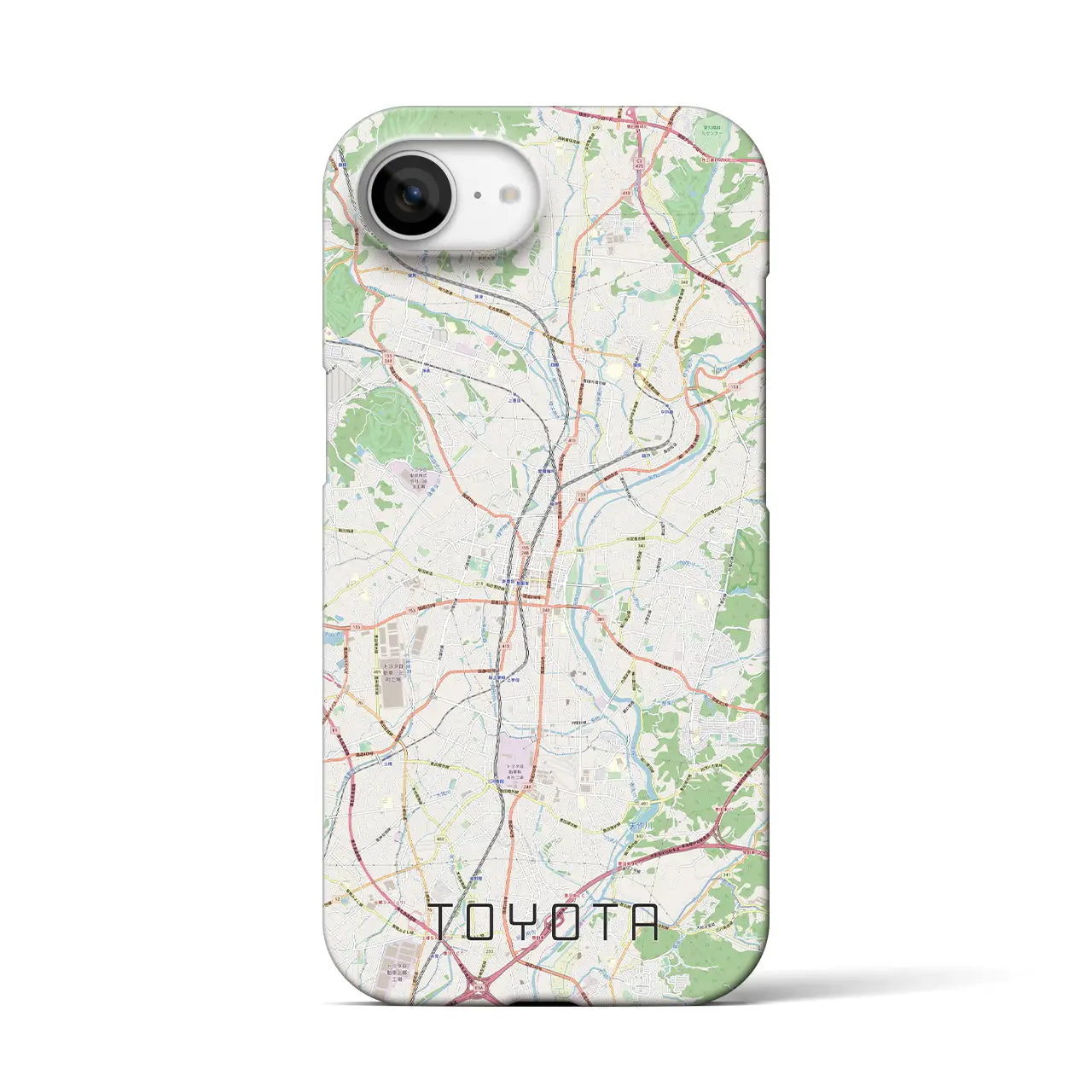 【豊田(愛知県)】地図柄iPhoneケース(バックカバータイプ)