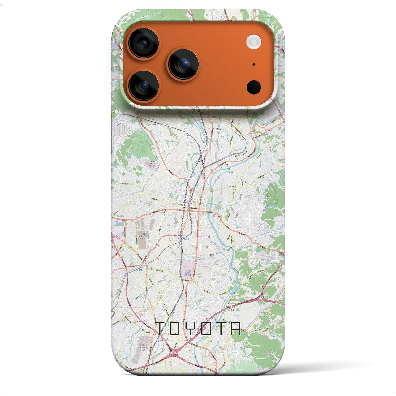 【豊田(愛知県)】地図柄iPhoneケース(バックカバータイプ)