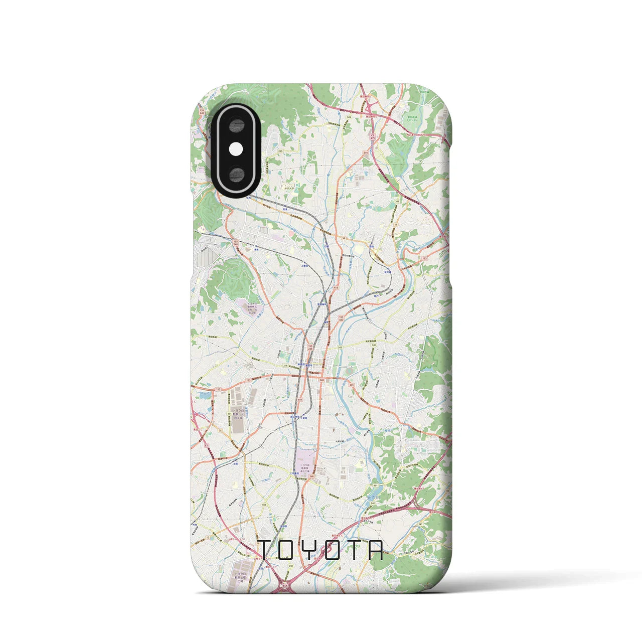 【豊田(愛知県)】地図柄iPhoneケース(バックカバータイプ)