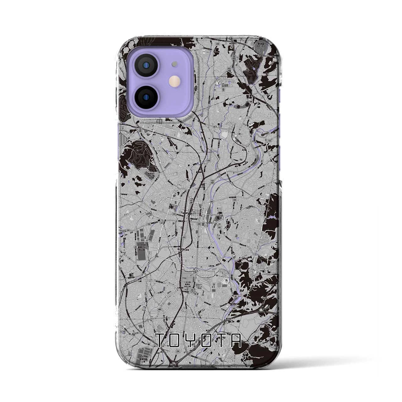 【豊田(愛知県)】地図柄iPhoneケース(クリアタイプ)