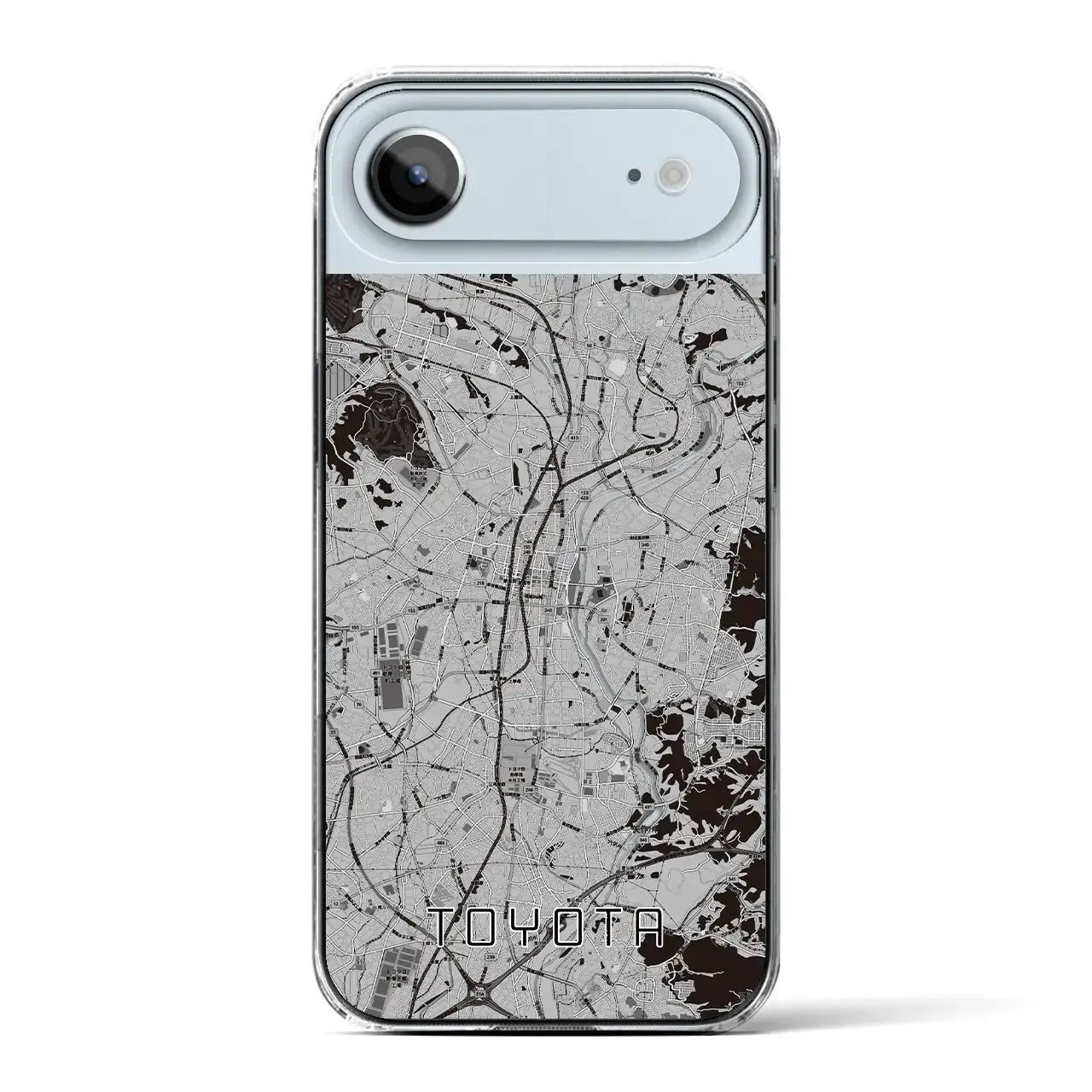 【豊田(愛知県)】地図柄iPhoneケース(クリアタイプ)